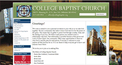 Desktop Screenshot of collegebaptist.org